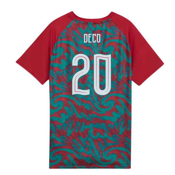 2026-2027 Portugal Warm Up Jersey (Red) - Kids (Deco 20)-SoccerKits Hub | Buy Soccer Jerseys Online